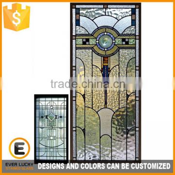 modern stained glass inserts for french doors