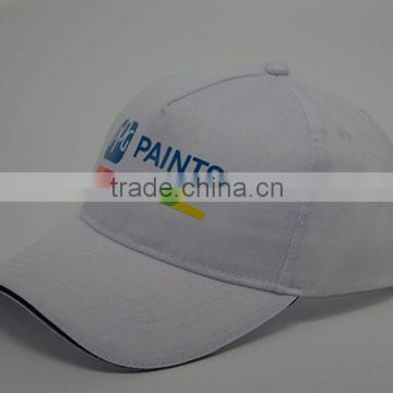Hot sale Embroidery on front white sport cap