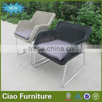 Latest design aluminum round wicker outdoor chair cushions
