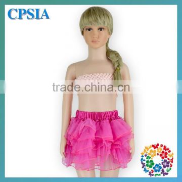 Kids Professional Tutu Dress Soft Hot Pink Chiffon Tulle Skirt Dance Dress Baby Girls Tutu Dance Costumes Party Short Skirts
