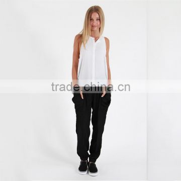Cotton trousers new design terry knitted soft pants sex pants