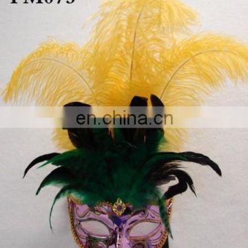 wholesale party masquerade masks with stick/half face masquerade masks MSK21