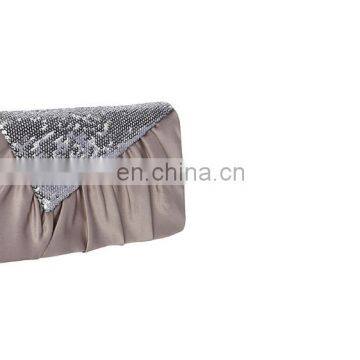 Satin Sequined Clutch