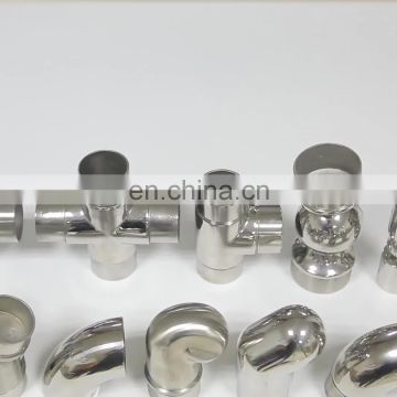 Round Rail Balustrade 50mm Stainless Steel Ball Metal Fence End Cap