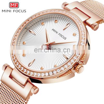 MINI FOCUS 0194L Women Watch Waterproof  Brand Luxury Fashion Casual Ladies Quartz Wristwatch