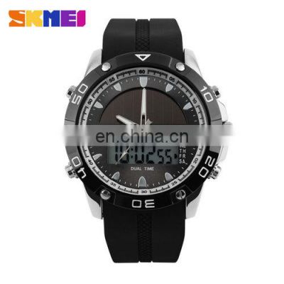 SKMEI Brand 1064 Solar Energy Digital Quartz Men's Sports Watches Multifunctional Outdoor Military Dress Wristwatches