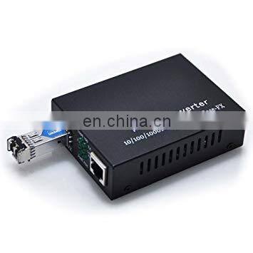 Industrial 100/1000Mb FTTH Gpon Singlemode RJ45 SFP Mini Fiber Optic Media Converter