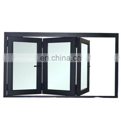 impact windows hurricane proof aluminium double glazed  folding windowsbifold window