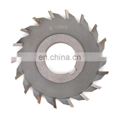 LIVTER 100 125 150 Groove Cutter White Steel Three-Sided Blade High-Speed Steel High-Speed Steel Milling Cutter Can be Custom