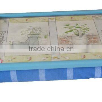 Wooden fabric tray