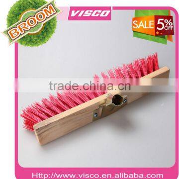 High quality low price and favorable plastic wooden made cleaning floor brush V9-01-400