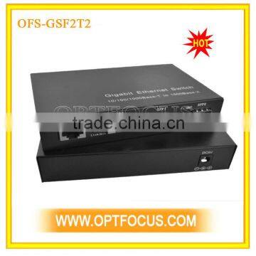 4 Port 10/100/1000M Ethernet Optical Fiber Switch