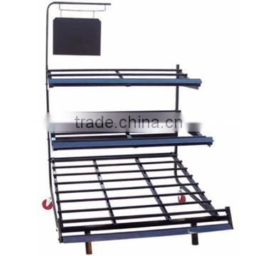 CE & ISO approved high quality 3 tiered fruit and vegetable rack stand for store