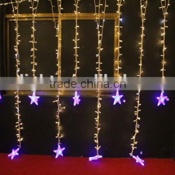 led twinkling stars led christmas star curtain lights