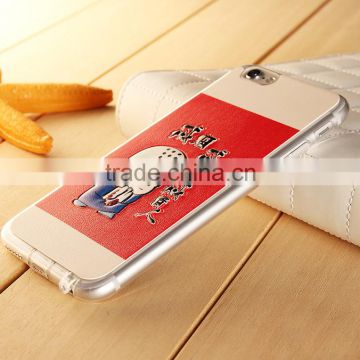 Hybrid plastic and PC mobile phone case for iPhone 6