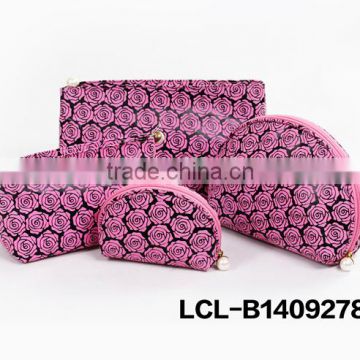 LCL-B1409278-S printed pu pvc multifunction trendy make up soft fashion travel cosmetic bag