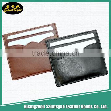 Custom leather card holder, wholesale men leather passport cover,Id Card Working Card Badge Holder