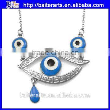 Wholesale fashion turkish evil eye necklace,multi eyes alloy necklace