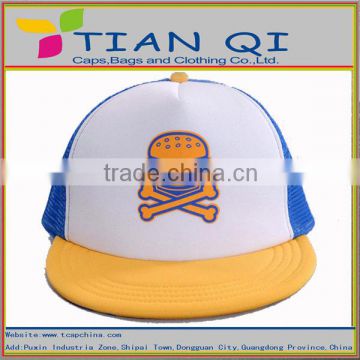 lovely 3-tone logo trucker cap with foam front and mesh caps and hats
