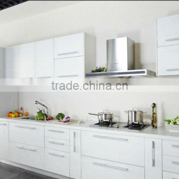 Modern design wooden color Melamine kitchen cabinets
