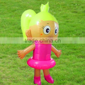 Cute Attractive inflatable Moving Mascot PVC Advertising Cartoon Costume