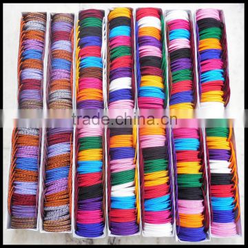 2015 wholesale indian silk thread bangles lot