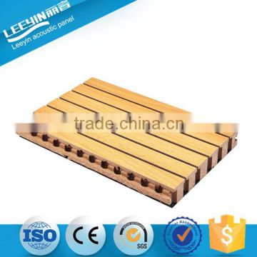 Auditorium Soundproofing Decorative Wooden Grooved Interior Wall Acoustical Block