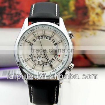 Hot sales fashion style leathe strap watches ,high quanlity men watch