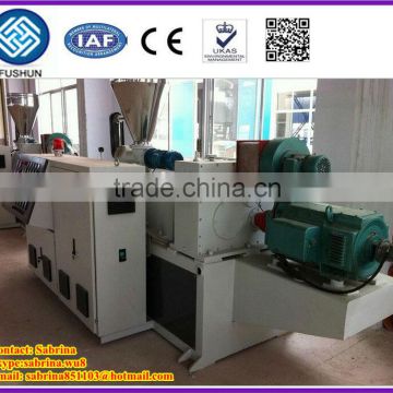 manual panel double screw extruder for pipe , profile, sheet