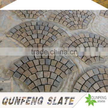 split surface finishing and erosion resistance antacid natural edge rusty flexible thin slate tile stone veneer molds