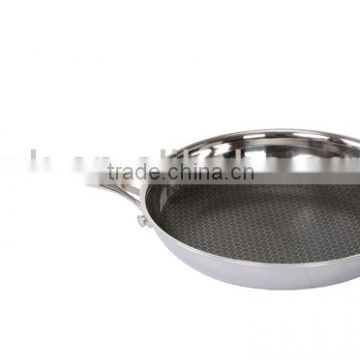 new style tri-ply steel cooking skillet for kitchen