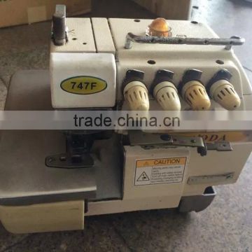 747F second hand overlock industrial sewing machine
