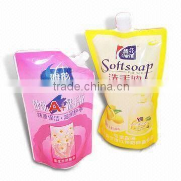 hot selling products for pouch with spout or stand up pouch filling and cap