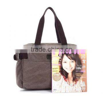 cheap canvas hot stylish leather briefcase for teenage girl school bags