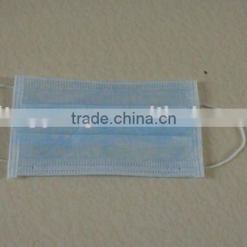 Medical blue disposable protective face mask