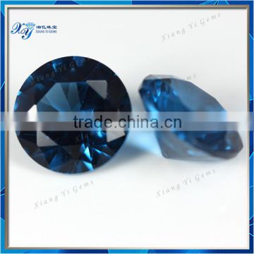 Wuzhou Lab Created Loose Gemstones 6mm 120# Synthetic Blue Spinel