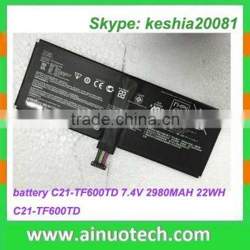 laptop internal battery P/N: C21-TF600TD 7.4V 2980MAH 22WH notebook lithium battery