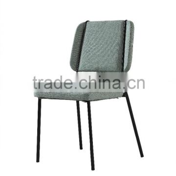 colorful fabric with powder coated legs dining chair, new design dining chair DC9001