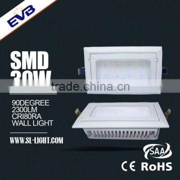 30W SMD foco led rectangulares