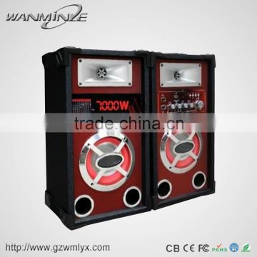 Favorable 6.5inch Red Cabinet Wood Hot Sale Multimedia Home Amplifier Ibastek Speaker Karaoke Sound System for Disco