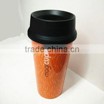 food safe iml logo design 16oz coffee plastic cup