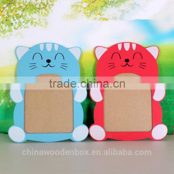 2015 hot sell cartoon cat Wooden picture frame