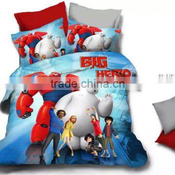Classic designer european colorful pigment printed 4 pcs comforter bed cover bedding set