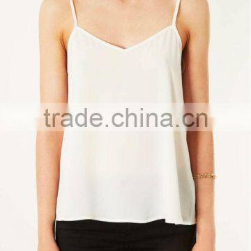 China supplier wholesale women clothes high quality plain white tank top