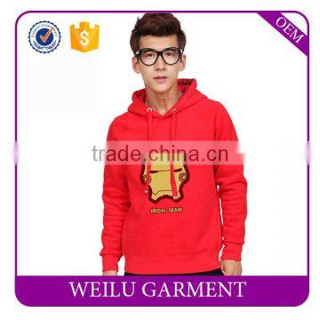 Men Stylish Hoodie Printing Iron Man Custom Cheap Hooded Sweatshirts Wholesale Pullover Hoodie