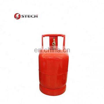 12.5Kg lpg gas cylinder/ lpg gas tank/ gas storage with valve