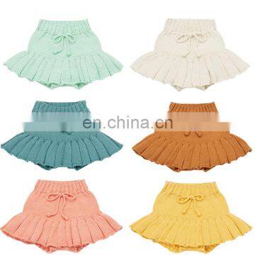 1-6Yrs Baby Girl Vintage Style Knit Skirt Short Autumn PP Skirts Little Girl Brand Clothes Winter