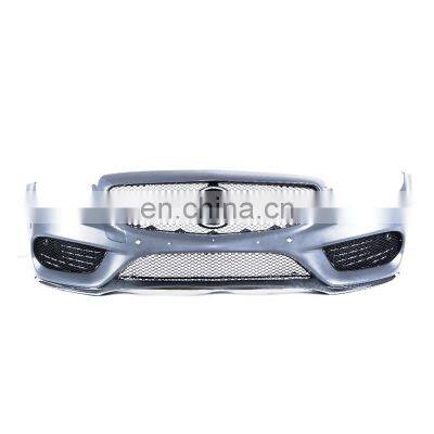 Front Bumper with Grille For Benz W205 2013 2019  body kit