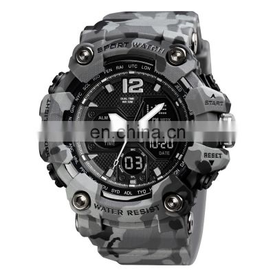 Hot Selling Skmei 1742 Dual Time 50m Waterproof Analog Digital Watch for Men Sports