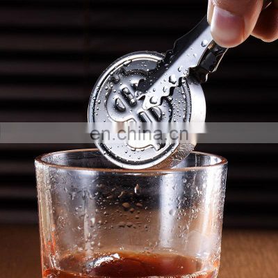 Coin Freezer Round Shape Production Line Stainless Steel Stones Reusable Whiskey Cube Ice